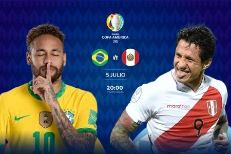Brasil vs Perú en la semifinal de la Copa América Brasil vs Perú en la semifinal de la Copa América