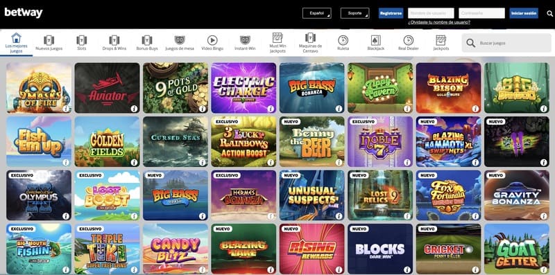 Juegos de Betway Casino